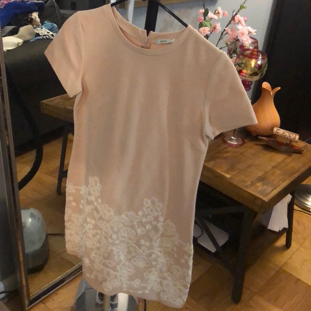 NEW blush/Cream Sheath dress- Kimichi Blue UO